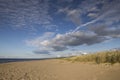 Baltic sea, landscape, seagulls, shore,, beach, sea