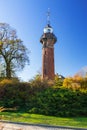 Baltic sea lighthouse in Nowy Port district of Gdansk Royalty Free Stock Photo