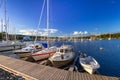 Baltic sea marina with yachts Royalty Free Stock Photo