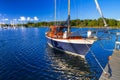 Baltic sea marina with yachts Royalty Free Stock Photo