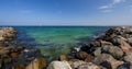 Baltic Sea, rocks, beautiful landscape. Royalty Free Stock Photo