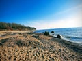 Baltic sea seaside sunny day