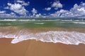 Baltic sea shore in Ventspils, Latvia