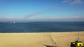 Baltic Sea and the Stogi beach in autumnal colors