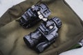 A night vision binocular consisting of a gt 14 monocular with tube gen 3+ and a flir breach thermal imager Royalty Free Stock Photo