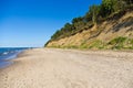 Baltics beach with cliff