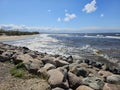 Baltics sea in Latvia in the sunny spring day Royalty Free Stock Photo