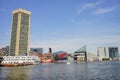 Baltimore inner harbor ship Royalty Free Stock Photo