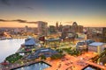 Baltimore Maryland Skyline Royalty Free Stock Photo