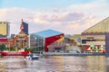 Baltimore, Maryland, US - September 4, 2019 View of Baltimore Harbor with USCG Lightship Chesapeake, Submarine USS Torsk Royalty Free Stock Photo