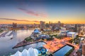 Baltimore, Maryland, USA skyline of the Inner Harbor Royalty Free Stock Photo