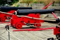 Baltimore, MD: Cannons at Fort McHenry Royalty Free Stock Photo