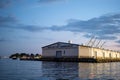 Baltimore, MD: 10-28-2023: Maryland Port Administration at Baltimore, Maryland at Night