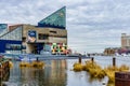 Baltimore, MD, USA December 18, 2016 National Aquarium in Baltimore stand out in the Inner Harbor area