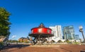 baltimore,md,usa. 09-07-17: Seven Foot Knoll Lighthouse, baltimore inner harbor on sunny day. Royalty Free Stock Photo