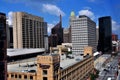 Baltimore, MD: View of Office Towers on Pratt Street Royalty Free Stock Photo