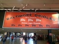 Baltimore Orioles Championships sign at the stadium