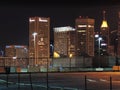 Baltimore Skyline at Night Royalty Free Stock Photo