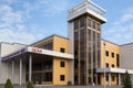 BALTIYSK, KALININGRAD OBLAST, RUSSIA - NOVEMBER 04, 2018: View of the modern building of the sports and recreation complex.