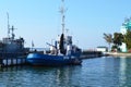 Kaliningrad region, coast guard, ship in port Royalty Free Stock Photo