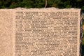 Memorials with names of fallen soldiers during Eastern Front World War II in Baltiysk