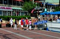 Baltmore, MD: People Boarding Water Taxi Royalty Free Stock Photo