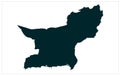 Baluchistan Pakistan  map illustration Royalty Free Stock Photo
