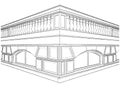 Baluster Railing On The Terrace Vector 01