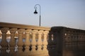 Balusters in the twilight. Royalty Free Stock Photo