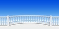 Balustrade semicircle Royalty Free Stock Photo