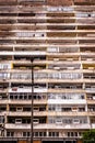 Balustrades of a High-Rise Apartment Building in Maputo, Capital City of Mozambique. Royalty Free Stock Photo