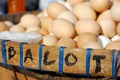 Balut (duck egg) in market Royalty Free Stock Photo