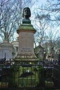 Balzac grave tomb in Pere Lachaise graveyard in Paris France Royalty Free Stock Photo