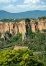 Balze del Valdarno, natural landscape canyon in Tuscany