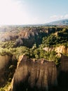 Balze Valdarno, canyon in Tuscany, Italy. Royalty Free Stock Photo