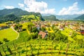 Balzers village in Liechtenstein Royalty Free Stock Photo