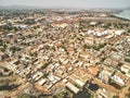 Aerial Drone view of niarela Bamako Mali