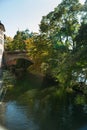 Old town of Bamberg historic street and architecture view, Upper Franconia, Bavaria region of Germany