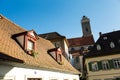 Old town of Bamberg historic street and architecture view, Upper Franconia, Bavaria region of Germany