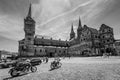 Bamberg Cathedral, black and white