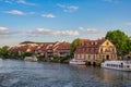 Bamberg Germany, at Linker Regnitzarm River