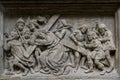 BAS-RELIEFS IN ARCHITECTURE. Bas-relief featuring with scenes from the Bible.