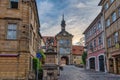 Bamberg Germany, sunrise at Altes Rathaus Old Town Hall