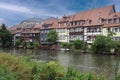 Bamberg Little Venice , half timbered houses at Pregnitz river Royalty Free Stock Photo