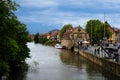 Bamberg Little Venice , half timbered houses at Pregnitz river Royalty Free Stock Photo