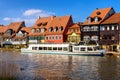 Bamberg, little Venice, River Pregnitz, Franconia, Bavaria, Royalty Free Stock Photo