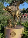 Bambi and Thumper 50th Anniversary Gold Statues