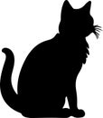 Bambino Cat Black Silhouette Generative Ai Royalty Free Stock Photo