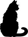 Bambino Cat Black Silhouette Generative Ai Royalty Free Stock Photo