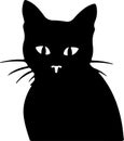 Bambino Cat Black Silhouette Generative Ai Royalty Free Stock Photo